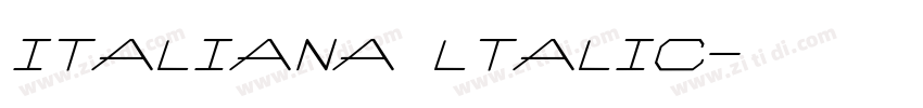italiana ltalic字体转换
